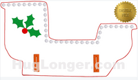 ITH Sleigh Candy Cane Holder HL2437 embroidery files