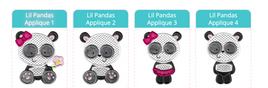 BCD Lil Pandas Applique