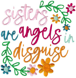 BCD Sisters are angels in disguise Sayings