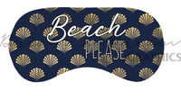 DADG Beach Please Eye Mask Design  - Sublimation PNG