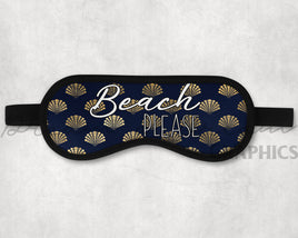 DADG Beach Please Eye Mask Design  - Sublimation PNG