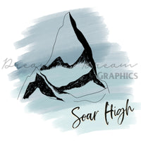 DADG Sour High with Mountains Design  - Sublimation PNG