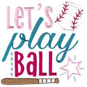 BCD Let's Play Ball Saying