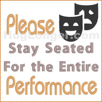 HL Please Stay Seated TP HL2462 embroidery file