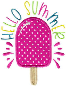 BCD Hello Summer Popsicle Applique