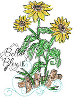 BBE Sunflower Scribble 3
