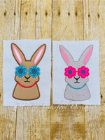EJD Sunglasses Bunny sketch embroidery design
