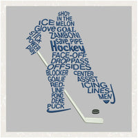 TD - Hockey Word Art
