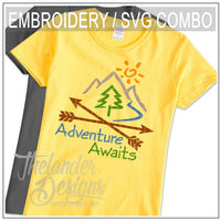 TD - Adventures Embroidery SVG Sublimation