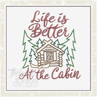 TD - At the Cabin EMBROIDERY SVG SUBLIMATION