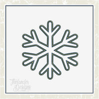 TD - Snowflake Sketch Applique