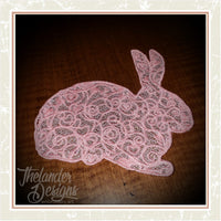 TD - Free standing lace Easter Bunny