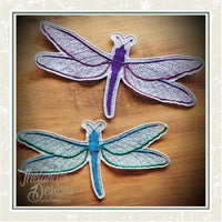 TD - Free standing lace Dragonfly