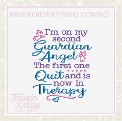 TD - Guardian Angel Embroidery and SVG