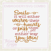 TD - Smile Embroidery and SVG