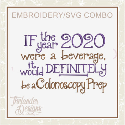 TD - Colonoscopy Embroidery and SVG