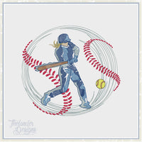 TD - T1845 Softball Sketch circle design details: