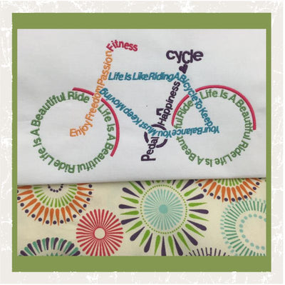 TD - Bicycle Word Art