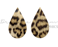 DADG Leopard Print Pattern for Teardrop Earrings Design  - Sublimation PNG