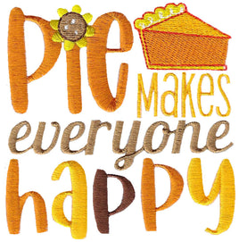 BCE Pie Makes Everyone Happy Thanksgiving Saying