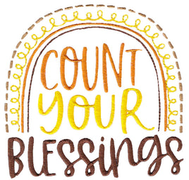 BCD Count Your Blessings Thanksgiving Saying