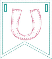 DBB I Heart U Applique Banner In the Hoop Project for 5x7 Hoops