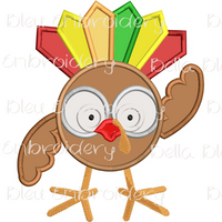 BBE Applique Baby Thanksgiving Turkey