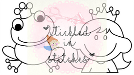 TIS Princess & Frog Coloring Page Clipart Digitizing