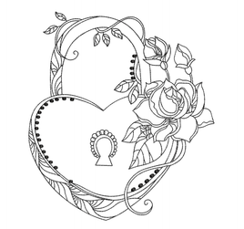 OE Floral Lock Redwork Embroidery Design