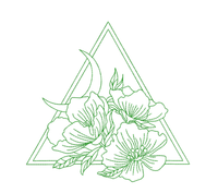 OE Boho Floral Triangle with Moon