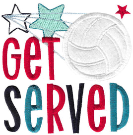 BCD Get Served Volleyball Saying
