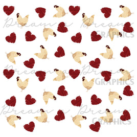 DADG Valentine Chicken Background - Sublimation PNG