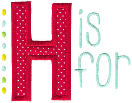 BCD H is for Applique