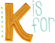 BCD K is for Applique