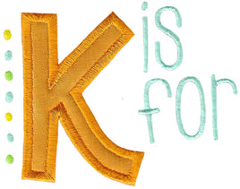 BCD K is for Applique