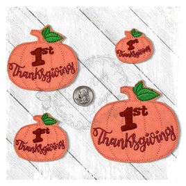 YTD 1st Thanksgiving Pumpkin Feltie
