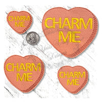 YTD Candy Heart Charm Me Valentines felties