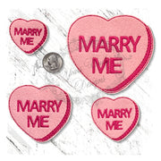 YTD  Candy Marry Me Valentines felties
