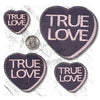 YTD  Candy Heart True Love Valentines felties