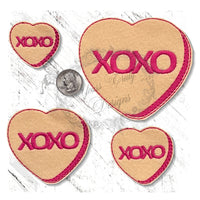 YTD  Candy Heart XOXO Valentines felties