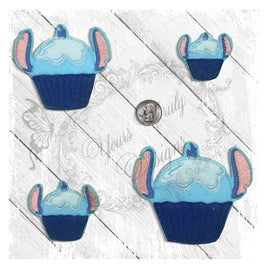 YTD Inspired Stitch Applique Cupcake feltie