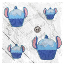 YTD Inspired Stitch Cupcake feltie