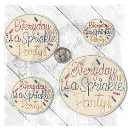 YTD  Everyday is a sprinkle party felties
