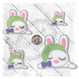 YTD Sleepy Girl Bunny feltie