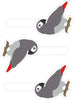 DBB African Grey Parrot snap tab In the Hoop embroidery design