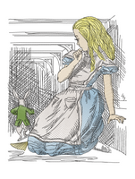 DDT Alice in wonderland Alice & Rabbit sketch