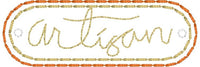 DBB Artisan lettering Mini Patch embroidery design