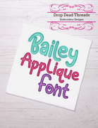 DDT Bailey applique font