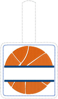 DBB Basketball snap tab Personalized Tag for 4x4 hoops
