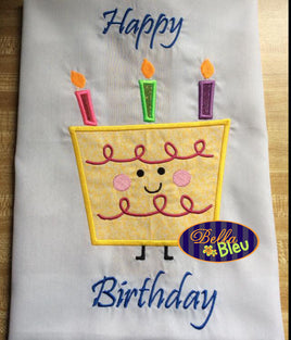 BBE - Kawaii Birthday Cake with Candles Applique
